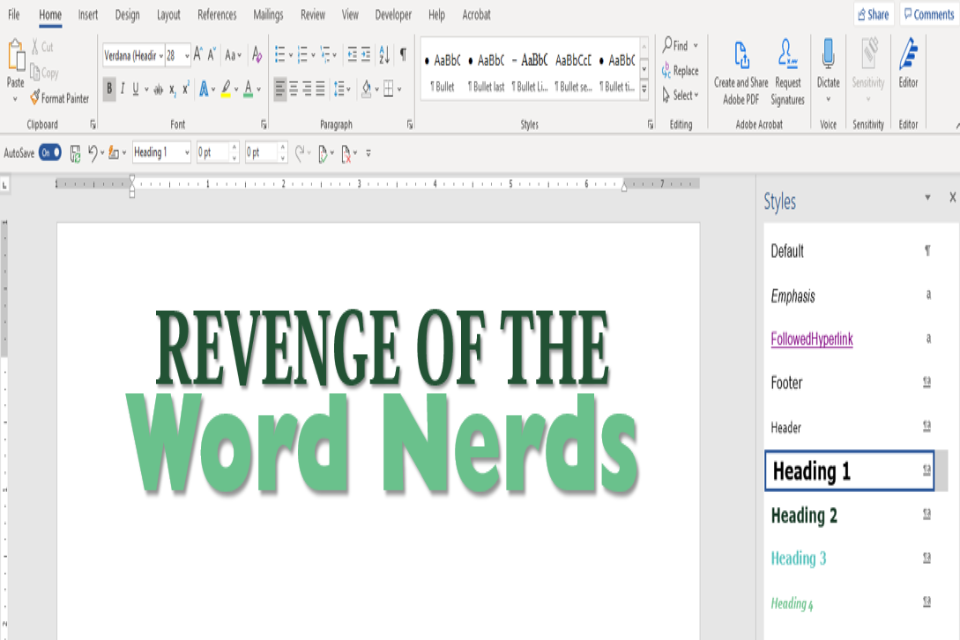 Revenge of the Word Nerds: Advanced Tips